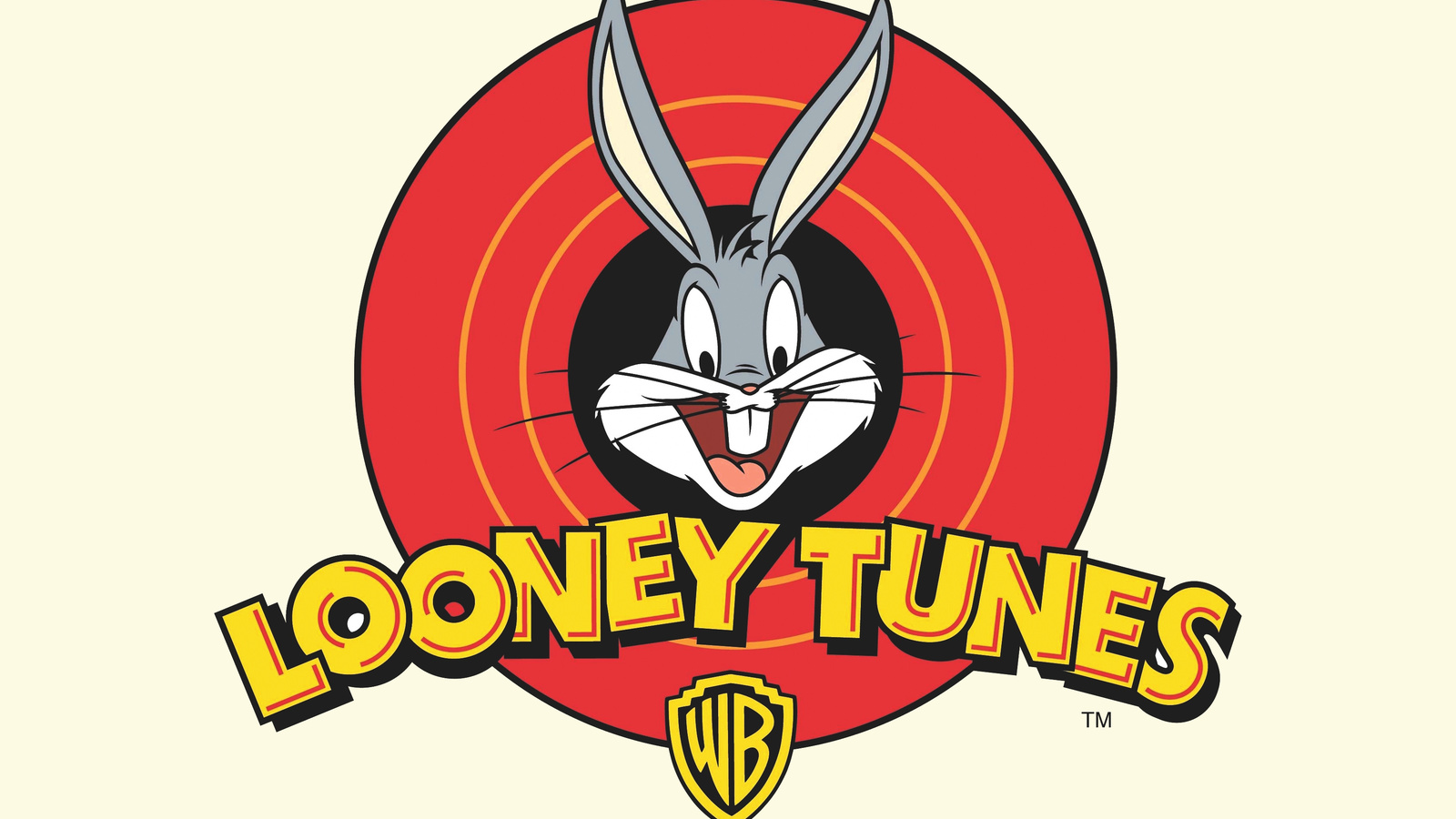 Картинки логотип, кролик, белый, мультфильм, Looney tunes, багз банни -  обои 1600x900, картинка №56863