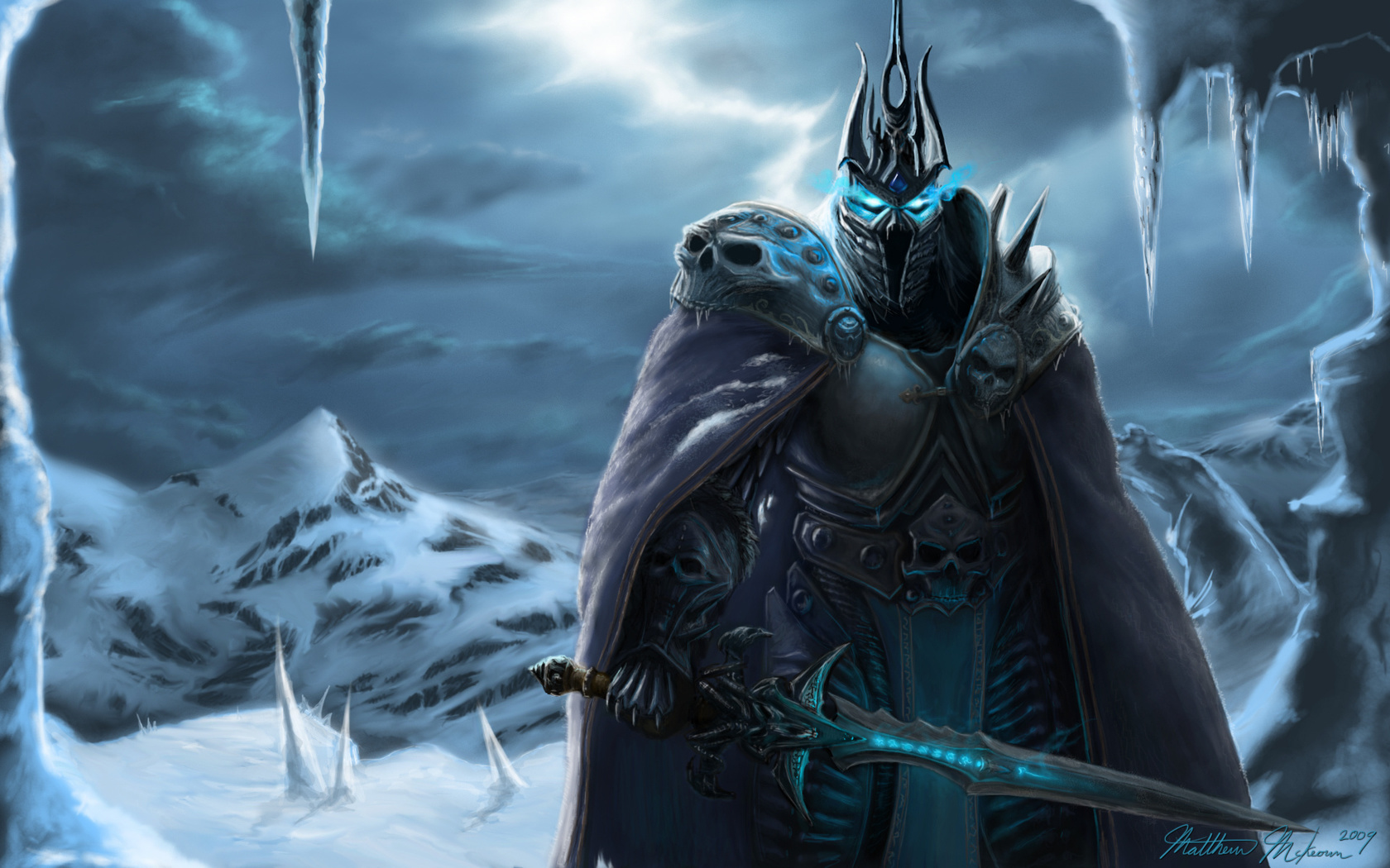 Картинки король лич, lich king, World of warcraft, король мертвых, wow -  обои 1680x1050, картинка №57839