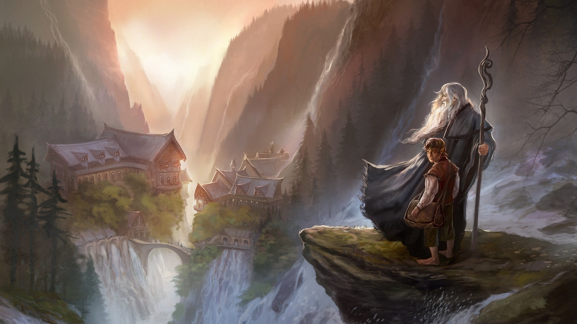 an unexpected journey, , rivendell, , the hobbit, , gandalf