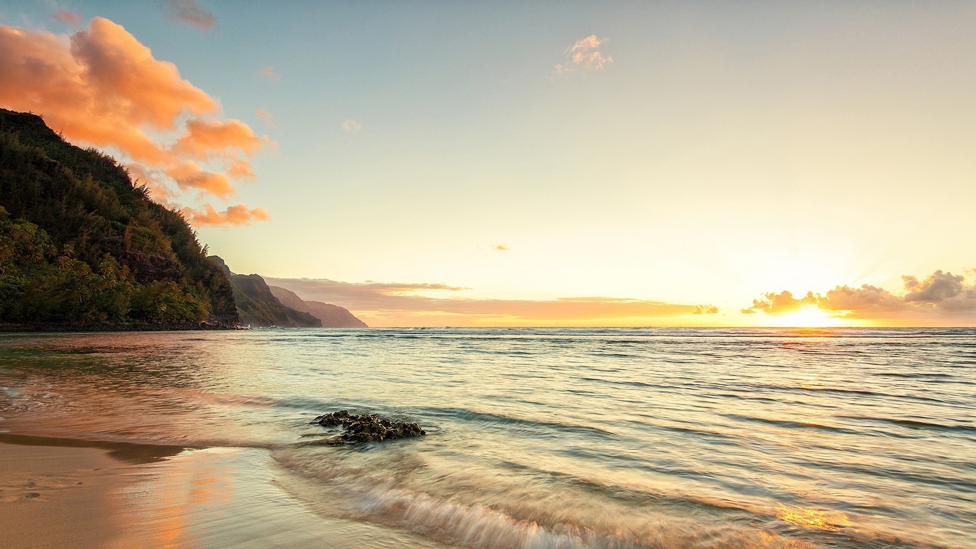 napali, beach, sun, ,, 