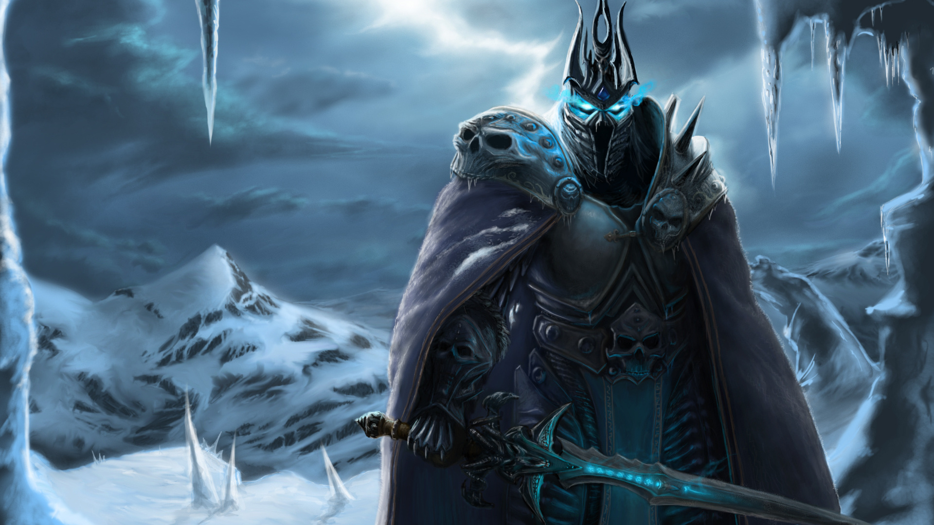 Картинки король лич, lich king, World of warcraft, король мертвых, wow -  обои 1920x1080, картинка №57839