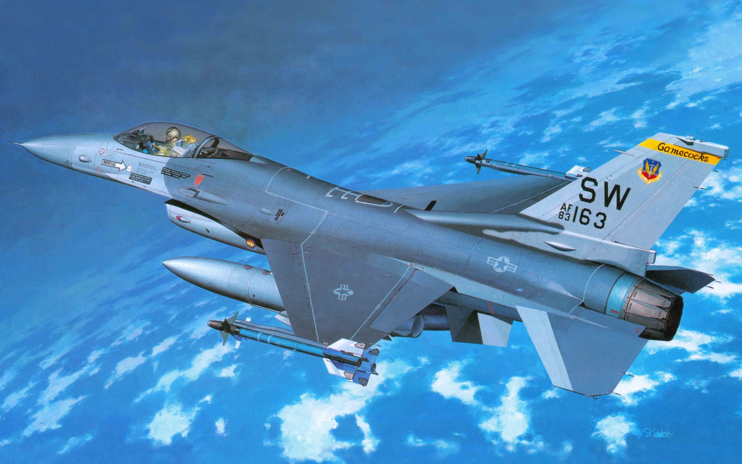 f-16 fighting falcon, f-16  , , general dynamics