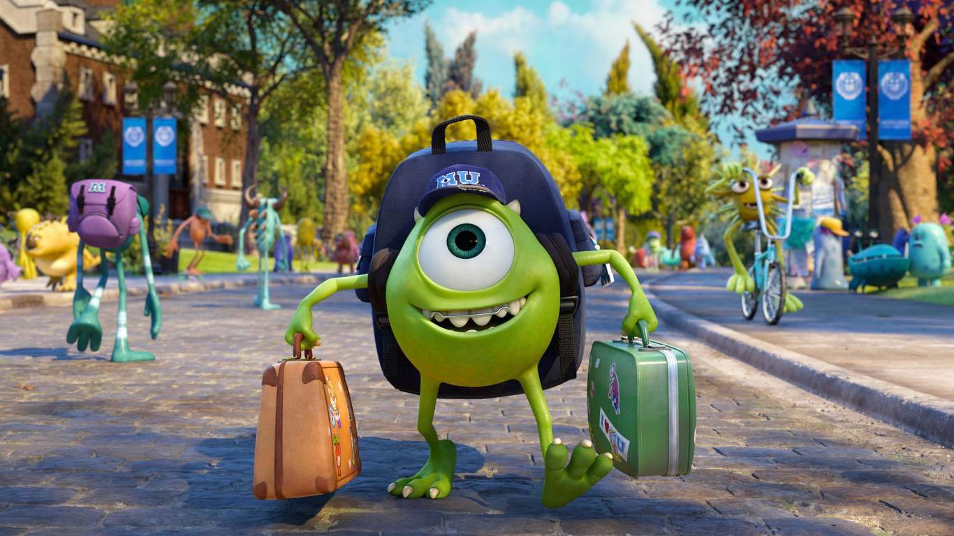 , mike wazowski, Monsters university, , , disney, pixar