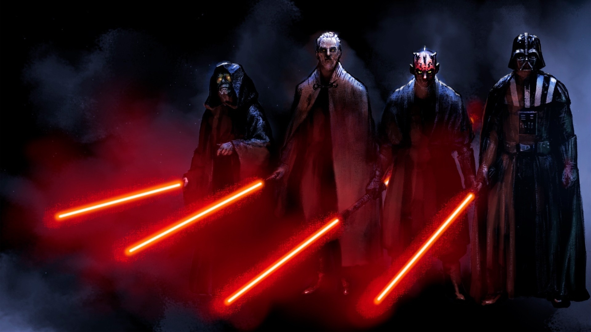 Star wars, sith, darth sidious, darth vader, darth maul, count dooku