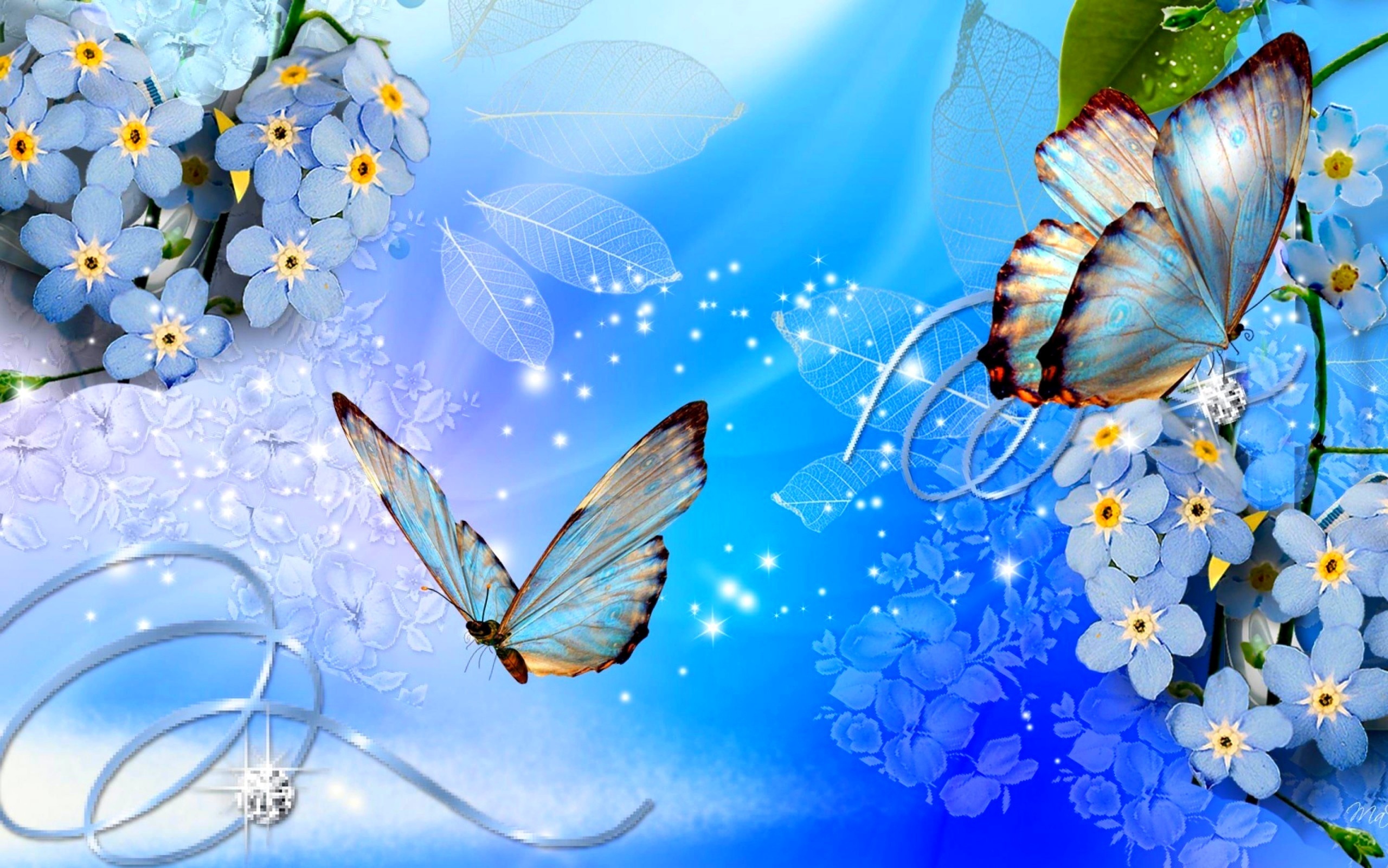 Картинки бабочки и цветы для детей