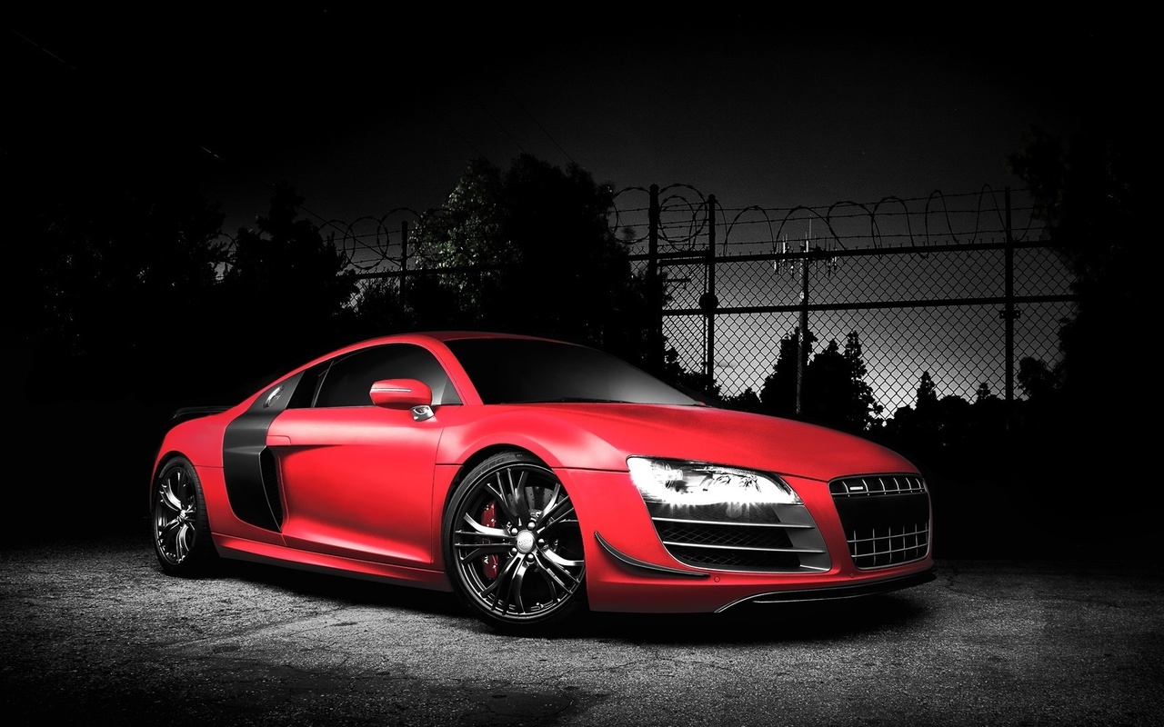 audi r8 gt, r8, audi, red