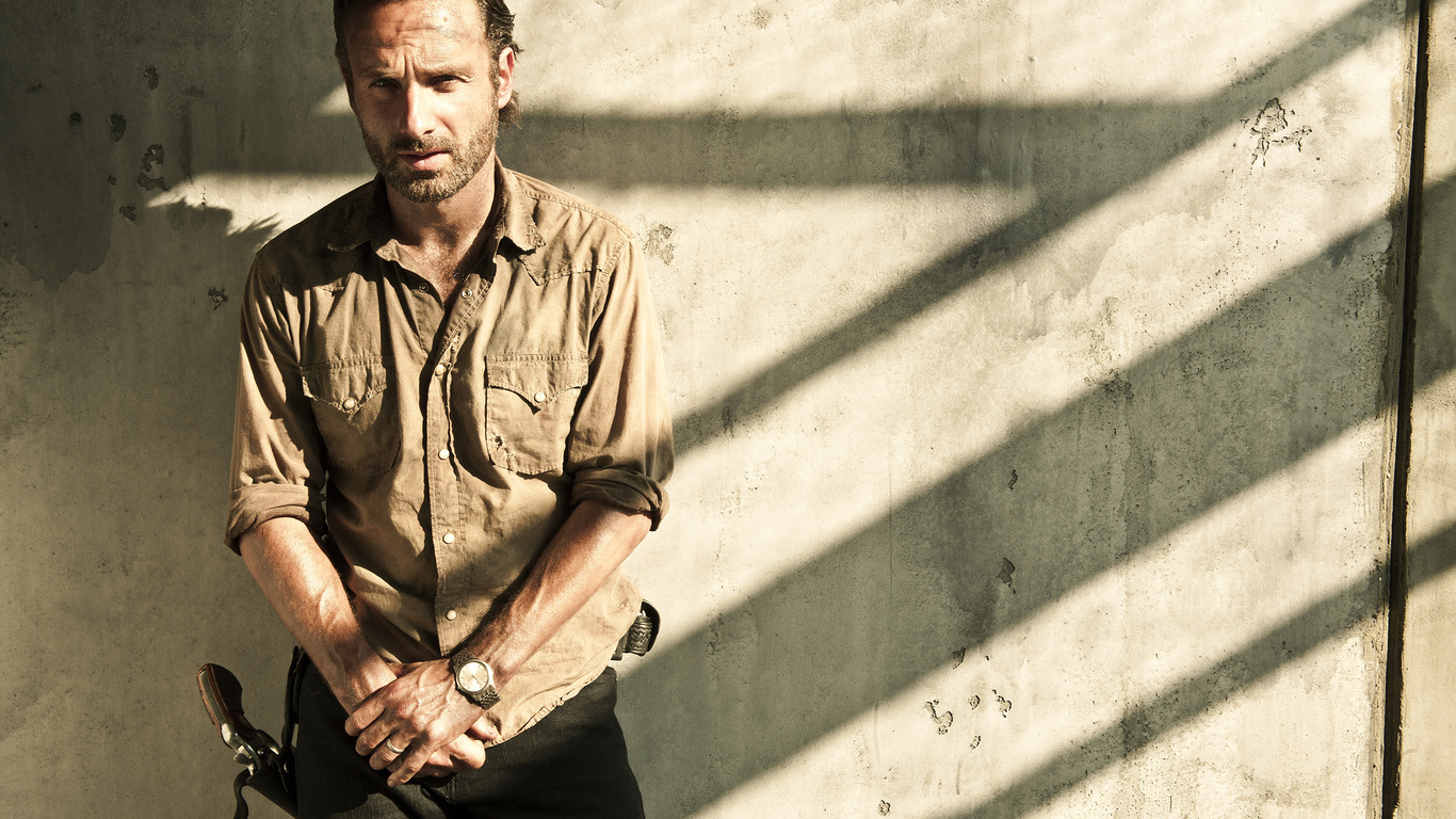 Картинки rick grimes, The walking dead, ходячие мертвецы - обои 1366x768,  картинка №64776