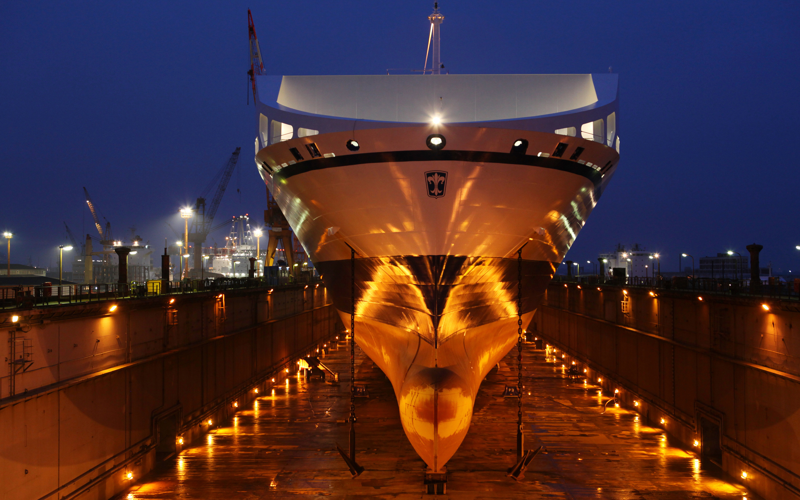 Bore sea, , ship, , anchores, lights, dry dock, , 