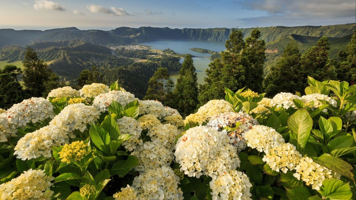 , , lagoon of the seven cities - mosteiros, azores, portugal , ,  , sete cidades