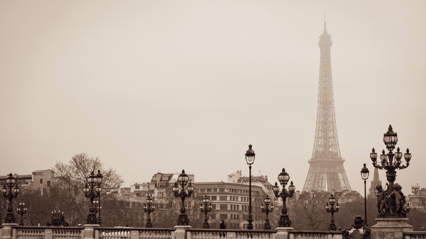 paris, la tour eiffel, Pont alexandre iii,   iii, france