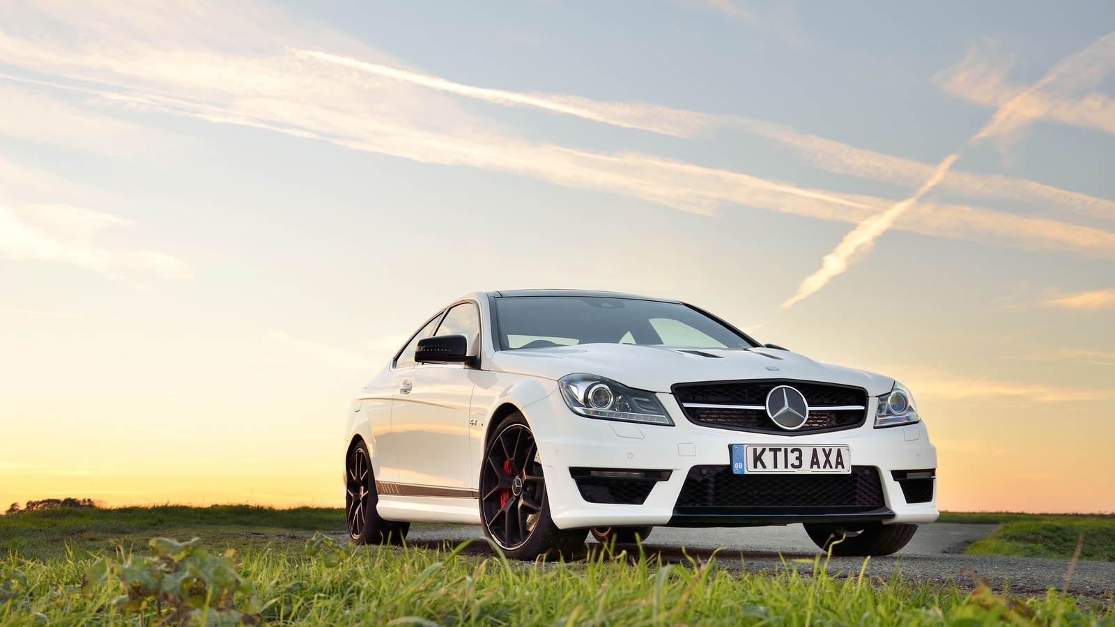 mercedes-benz, c63, amg, edition, 507, white, front