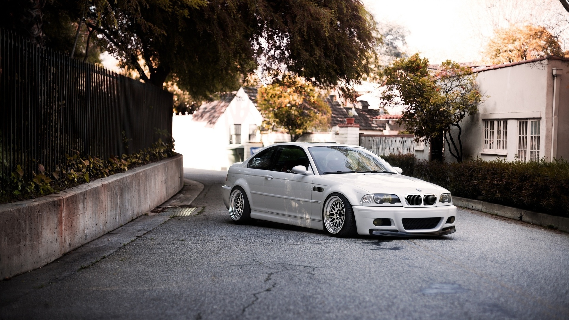 bmw, m3, e46, white, wheels, sky, building, , , , , , , , , 