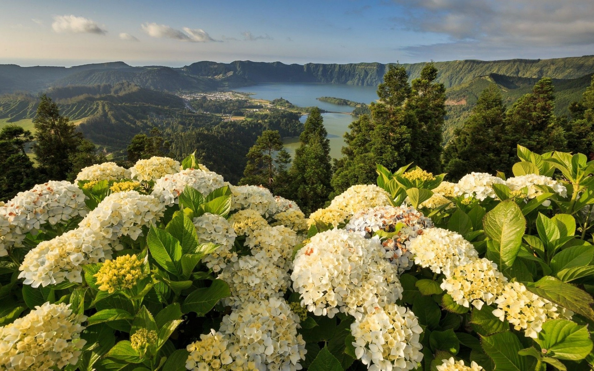 , , lagoon of the seven cities - mosteiros, azores, portugal , ,  , sete cidades