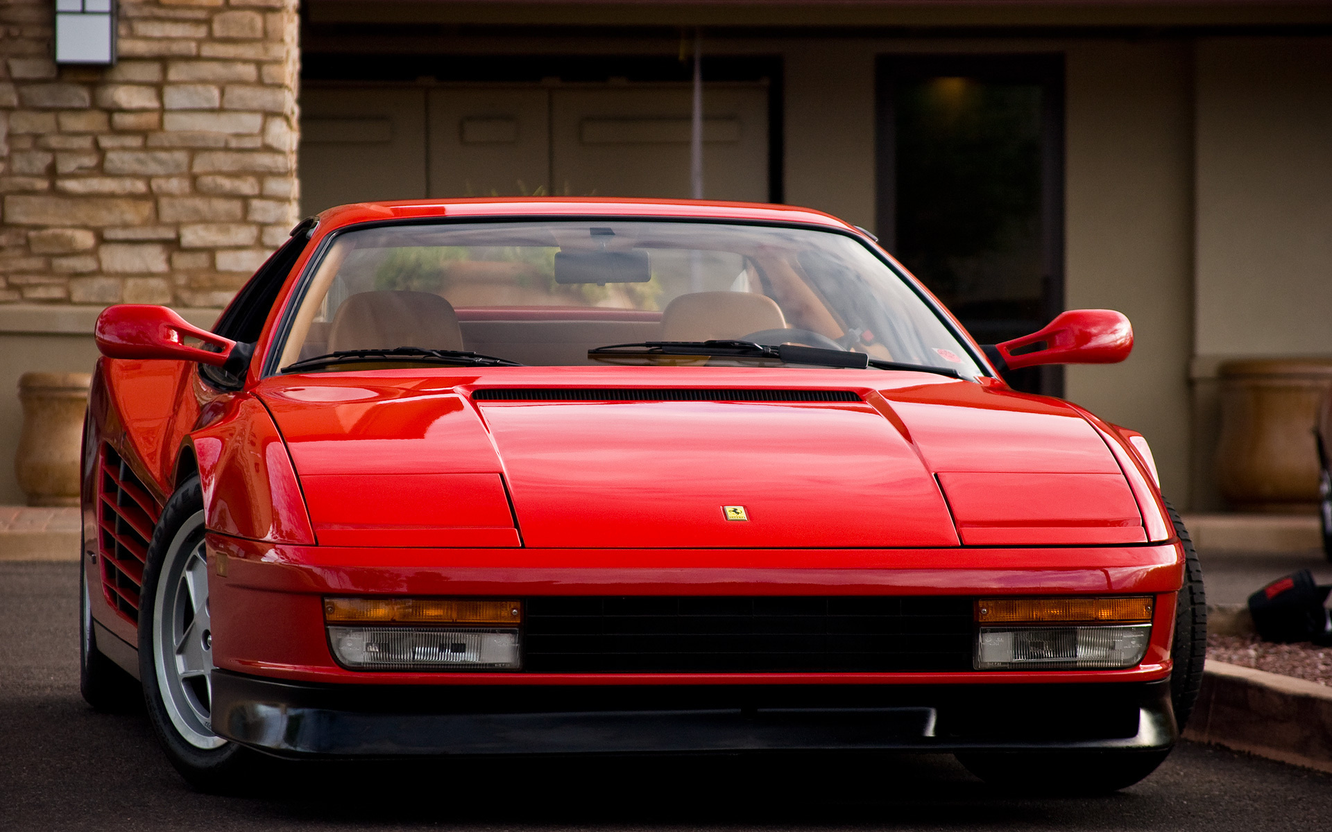 , , , 512, testarossa, red, bulding, Ferrari