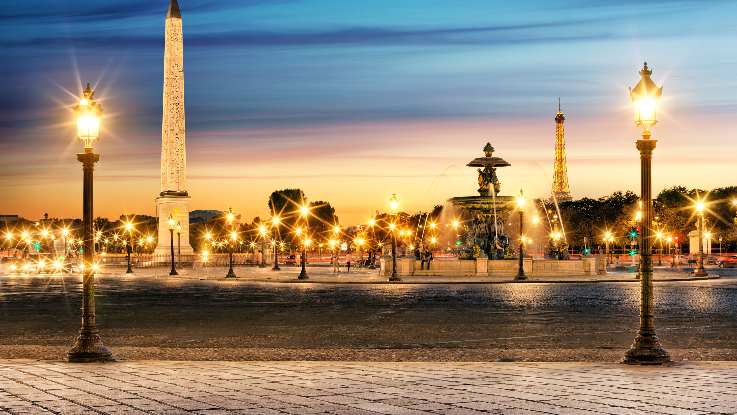 la tour eiffel, Place de la concorde, paris, france, ob__lisque de louxor