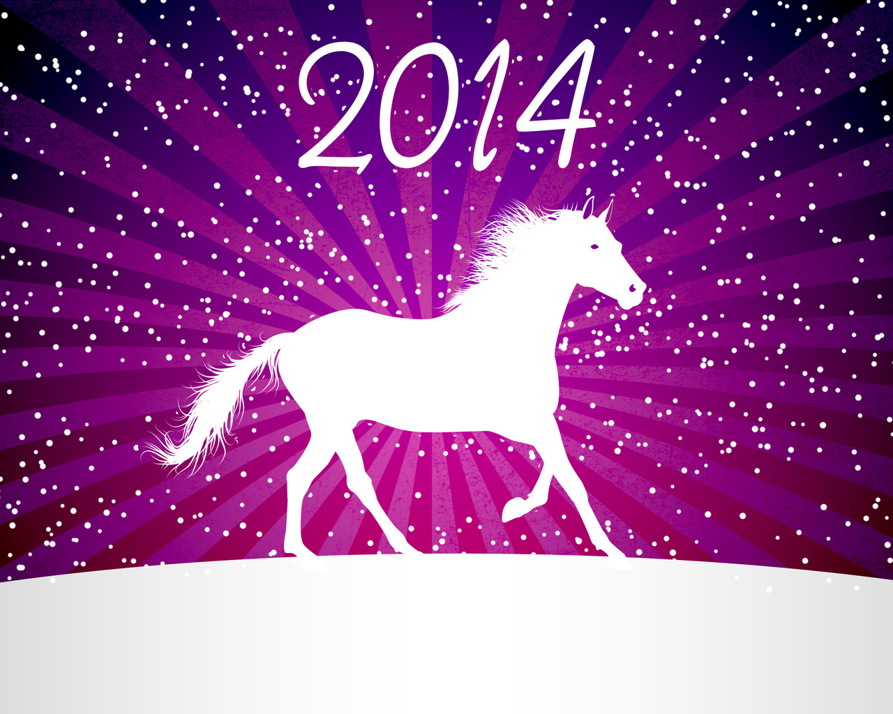 2014, horse, new year, vector, minimalism, snow, winter, cold