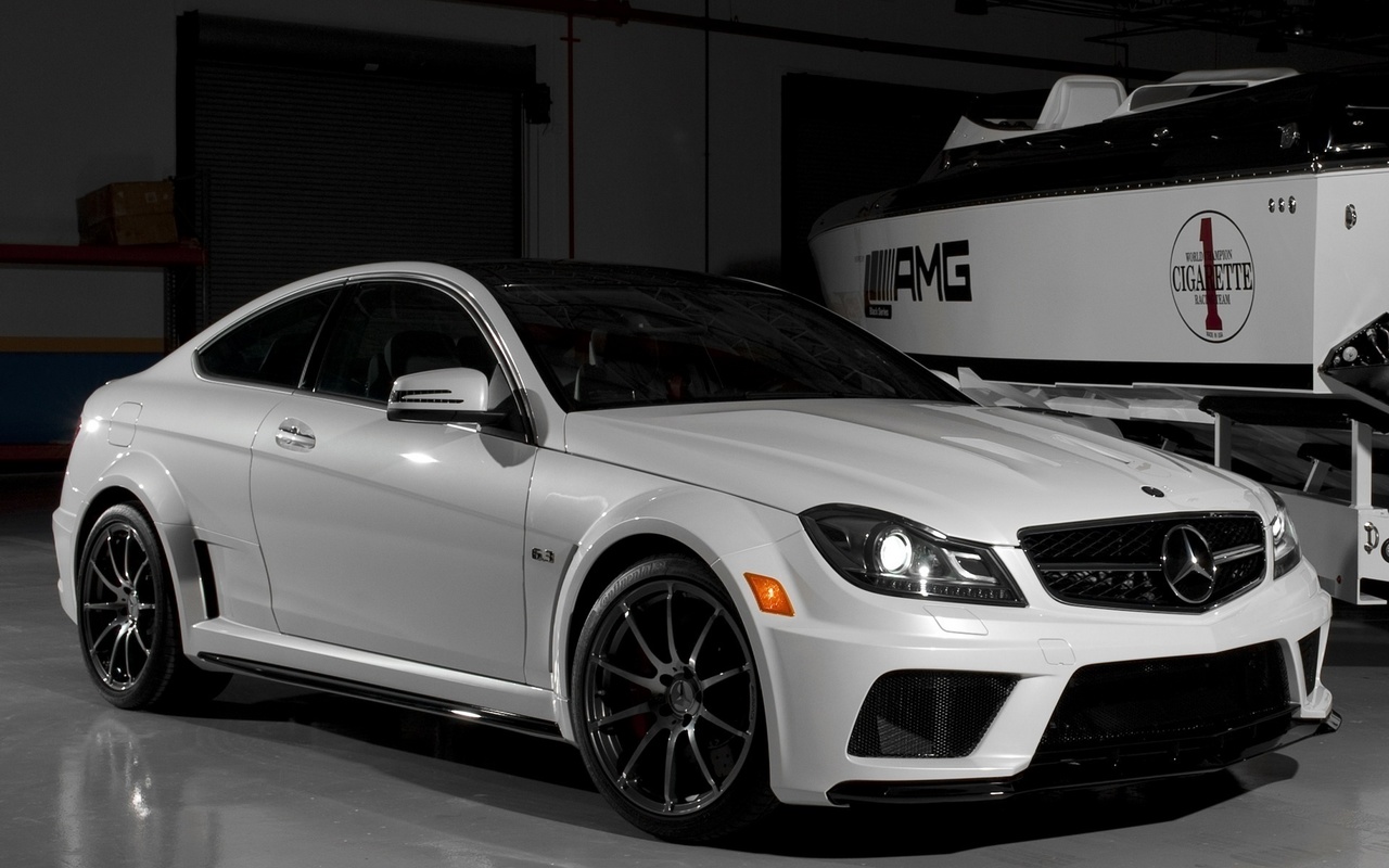 series, and, amg, benz, wallpapers, white, black, black, Auto, tuning, mercedes, car, garage