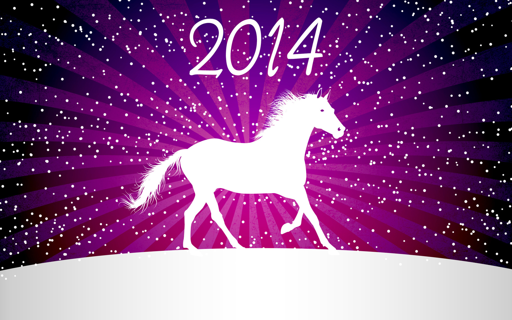 2014, horse, new year, vector, minimalism, snow, winter, cold