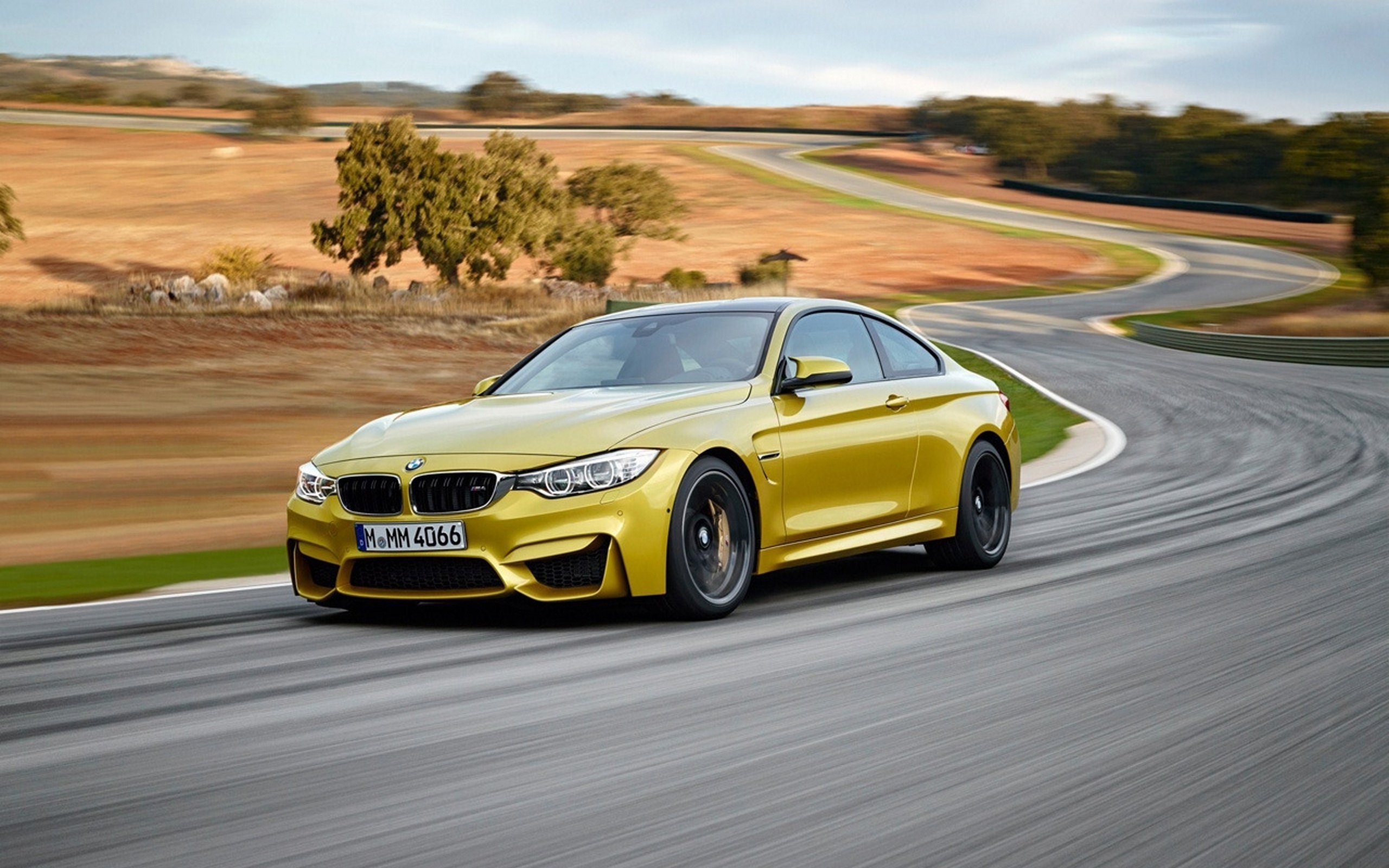 bmw, m4, coupe, yellow, car, supercar