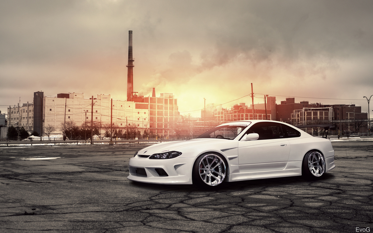 , Nissan, , white, , , , front, s15, silvia