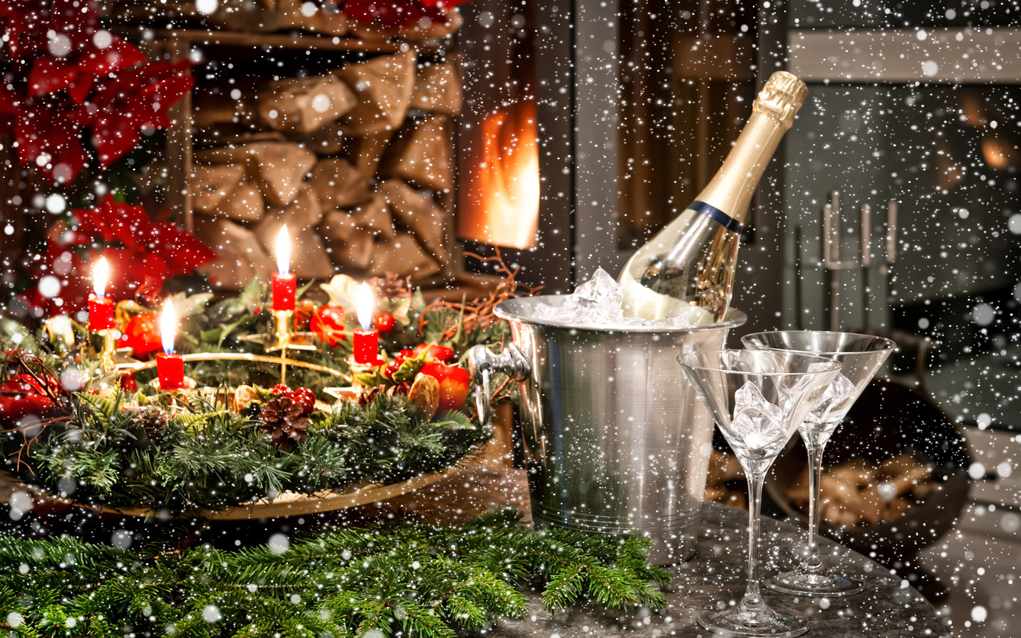  , , new year, christmas, , , , champagne, glasses, candles