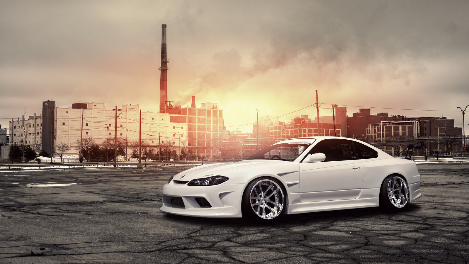 , Nissan, , white, , , , front, s15, silvia