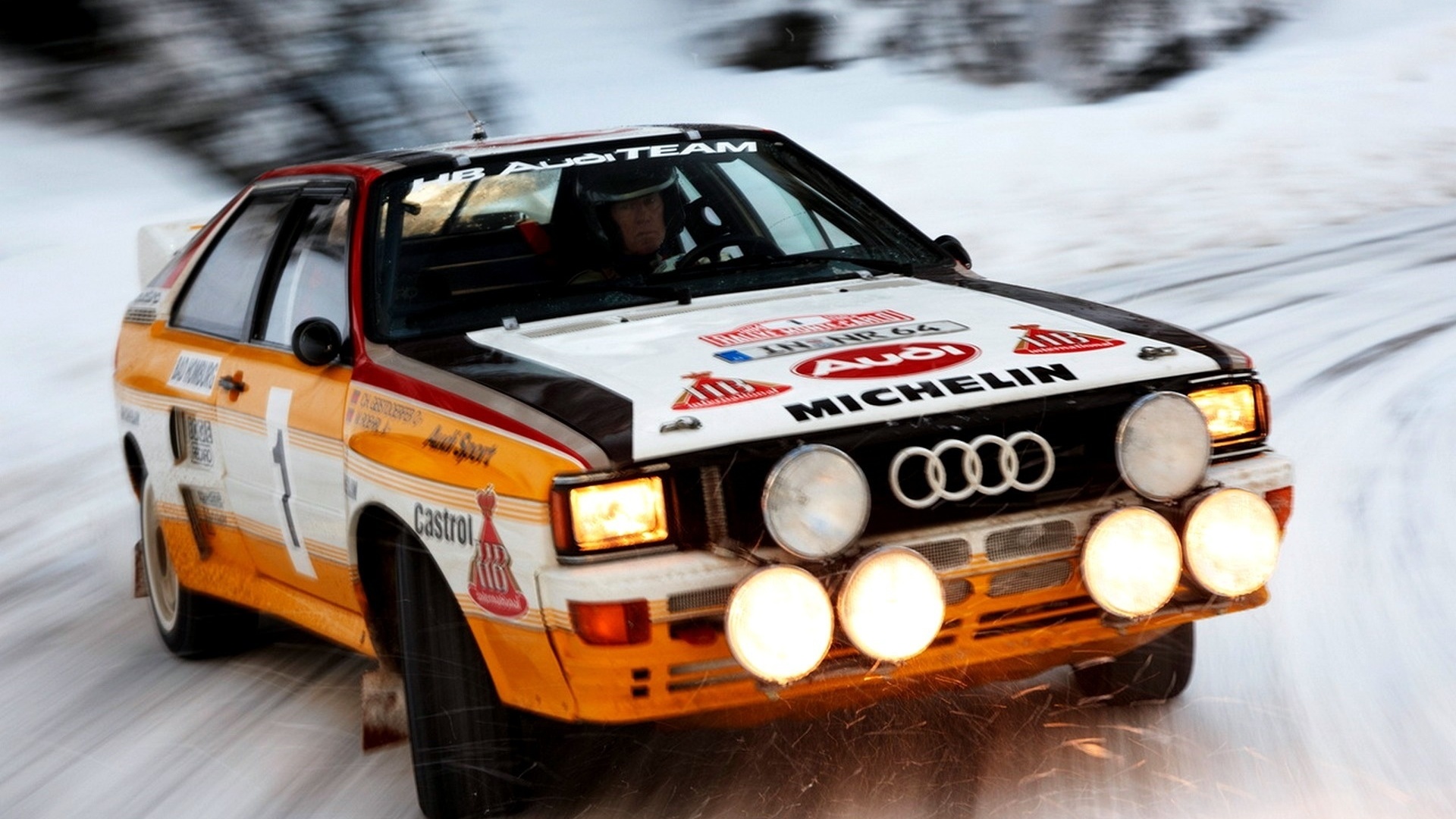 car, Car, snow, quattro, group b, rally, speed, wallpapers, , light, audi