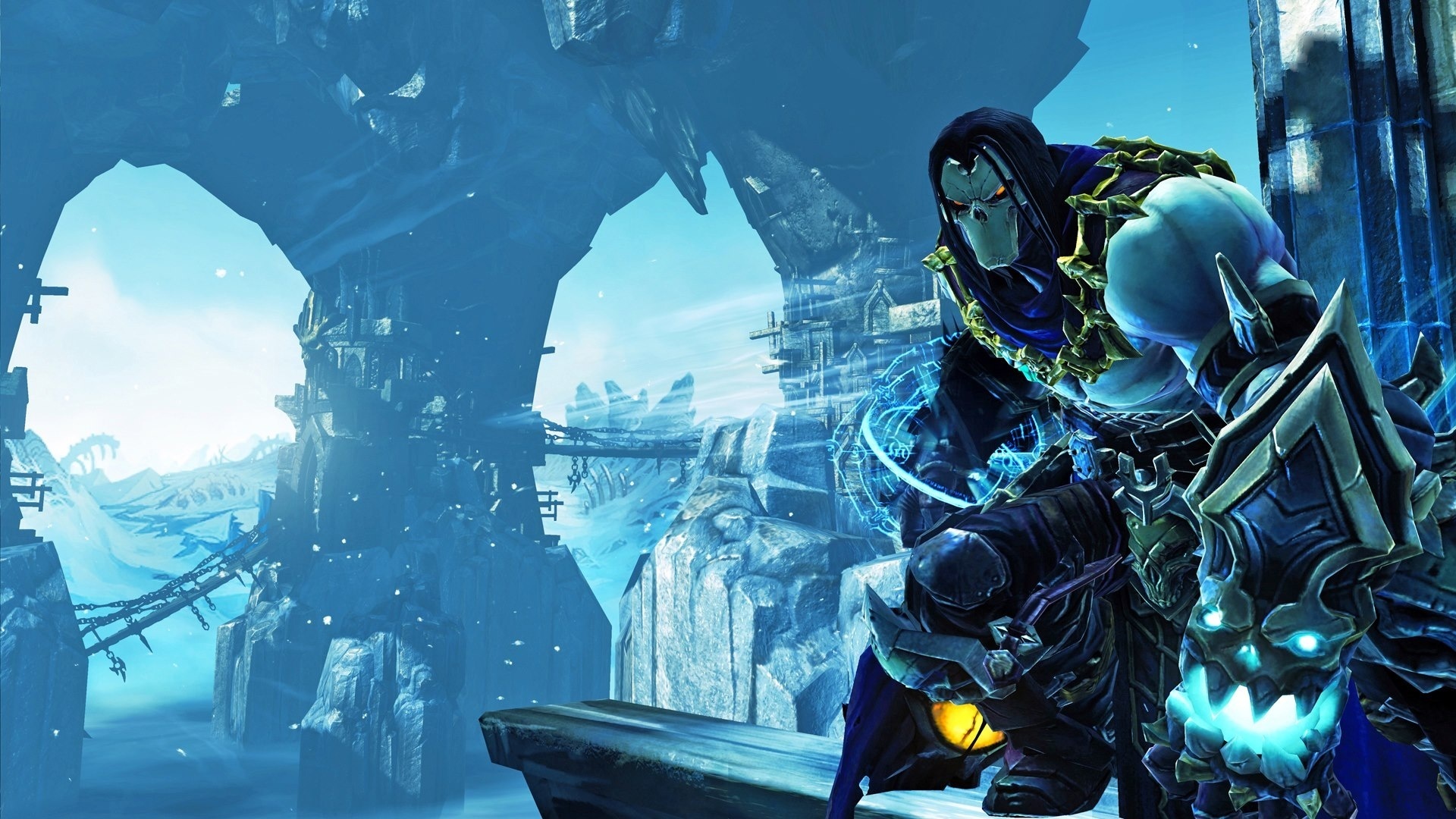 Картинки darksiders 2, смерть, игра, косы - обои 1920x1080, картинка №82461