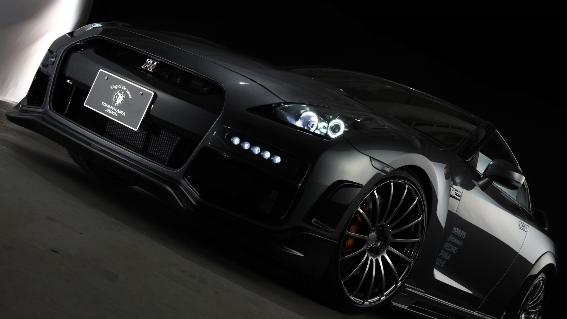 nissan, gtr, r35, tuning, black, 