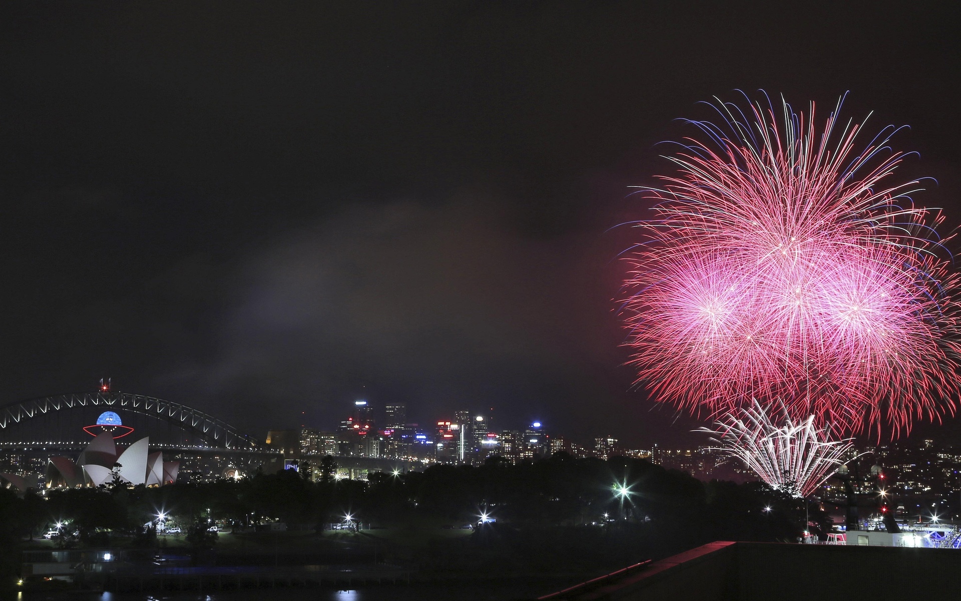 australia, 2014, sydney, new year, fireworks