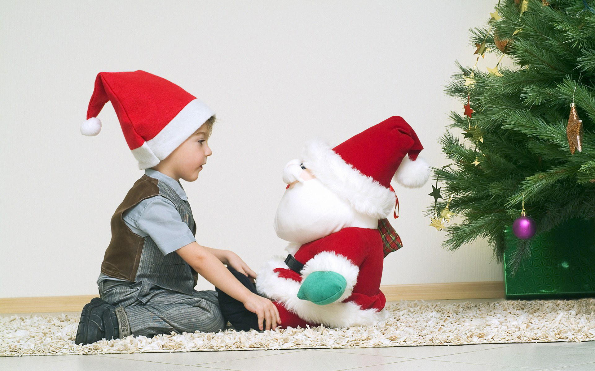 boy, , santa claus, new year, child, , holiday,  