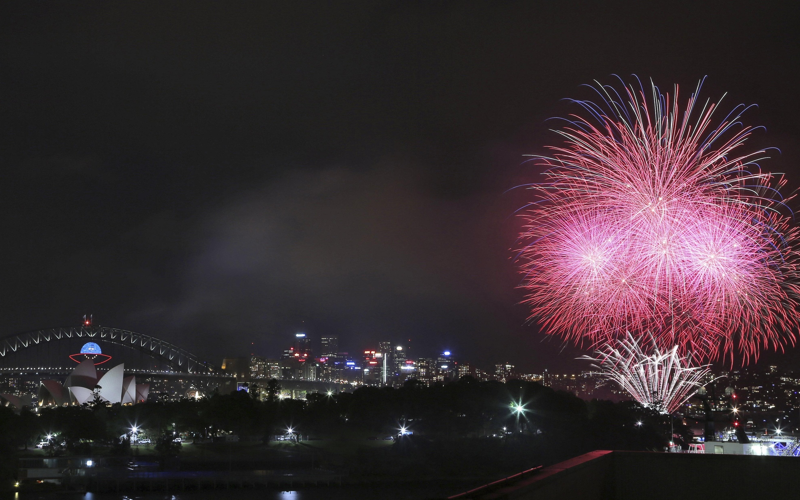 australia, 2014, sydney, new year, fireworks