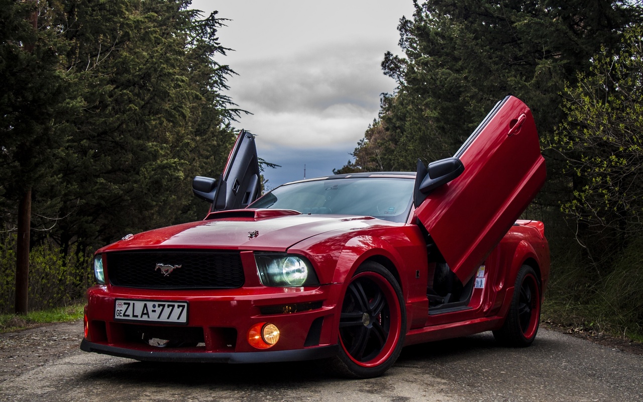 ford, ford mustang, zla, mustang, red, tuning, , , , , , , , 