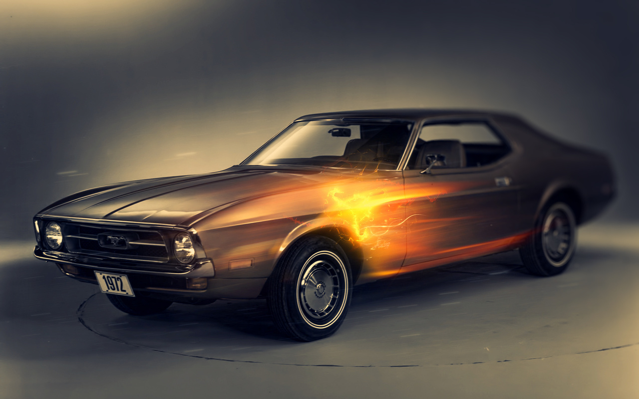 1972, ford mustang, 