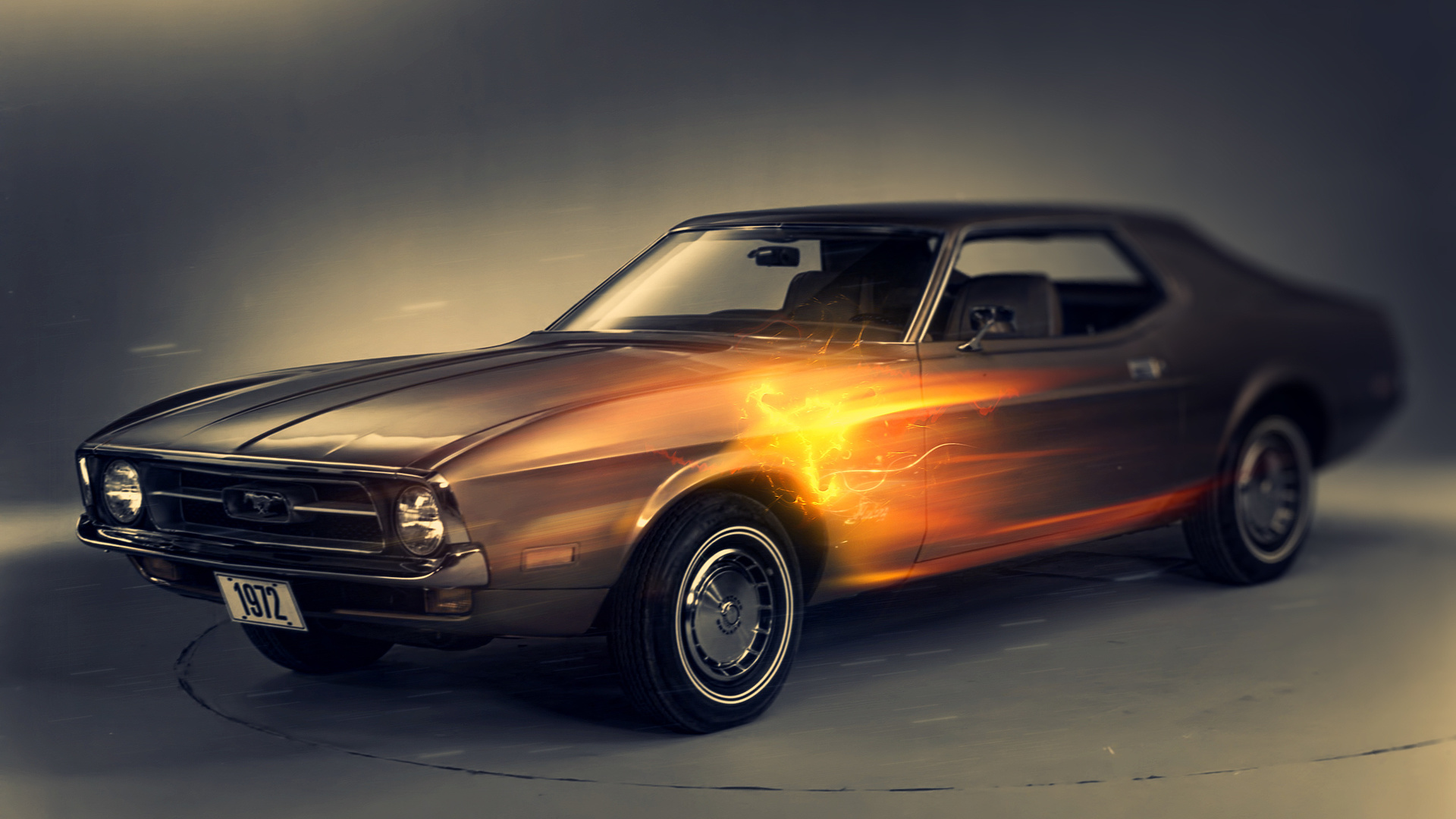 1972, ford mustang, 