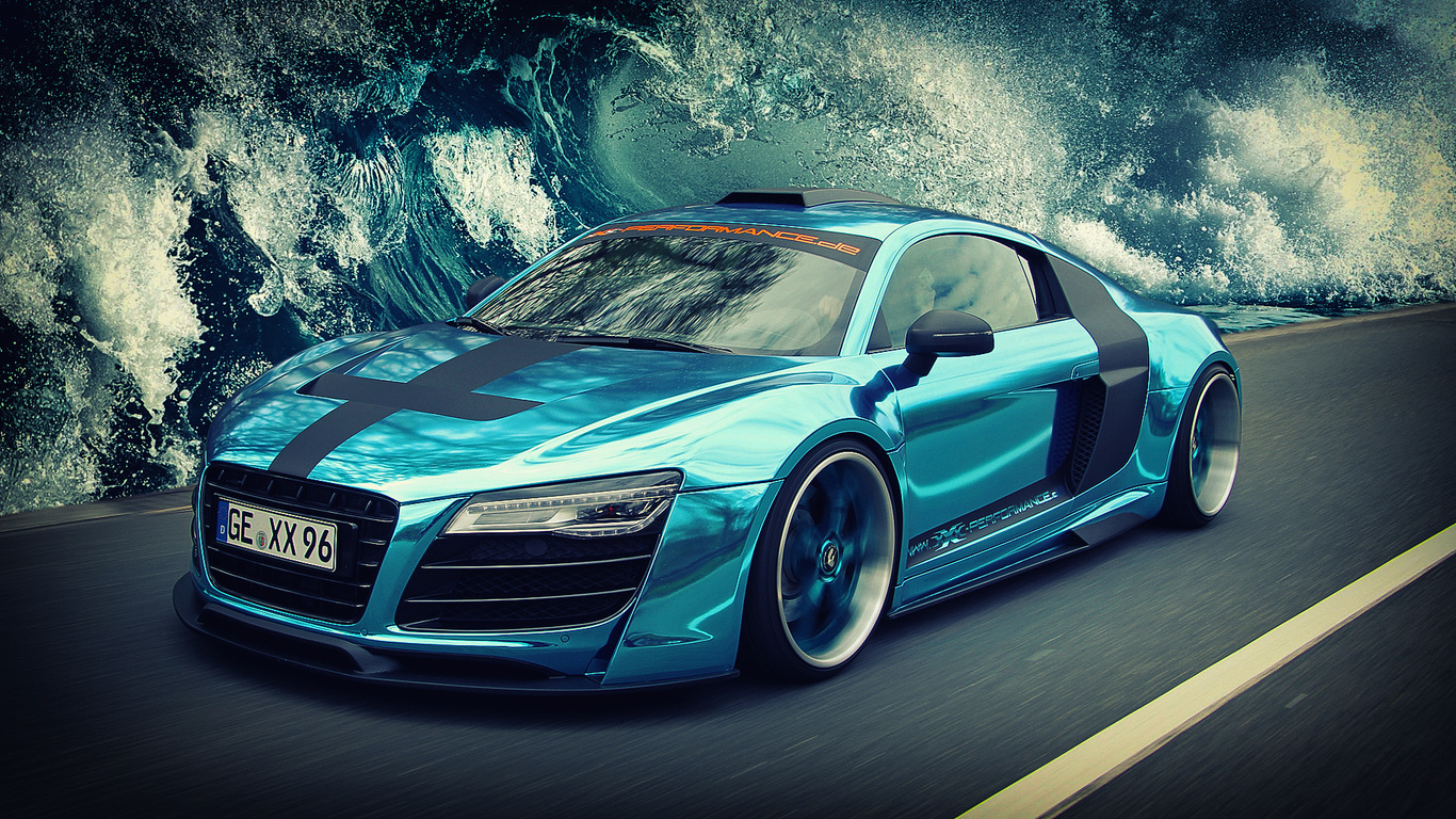 , , , , , audi, sea, speed, art, wave