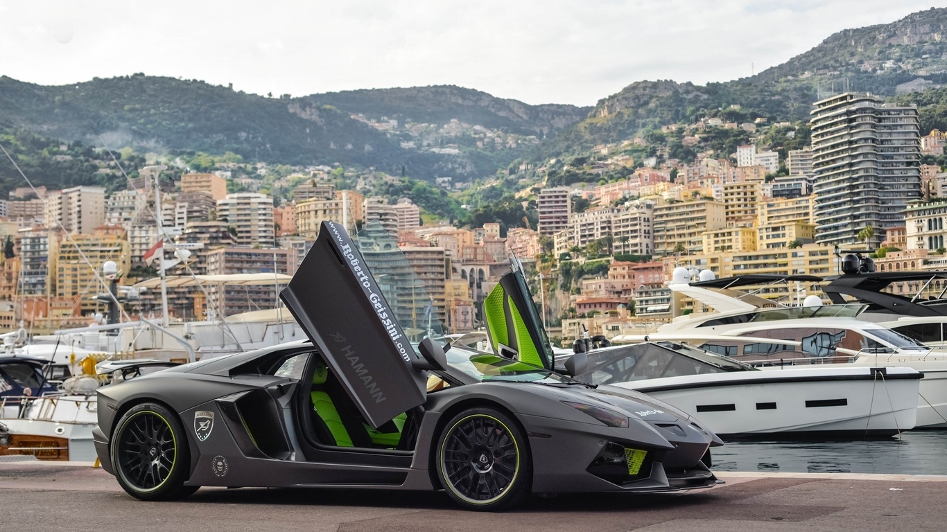 lp700-4, , lamborghini, aventador, tuning, grey