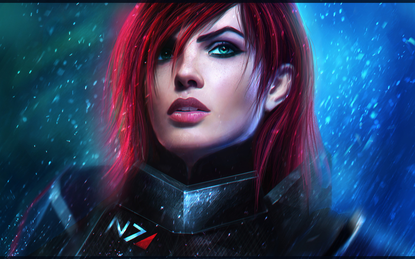 mass effect, art, shepard, , bioware, , redhead