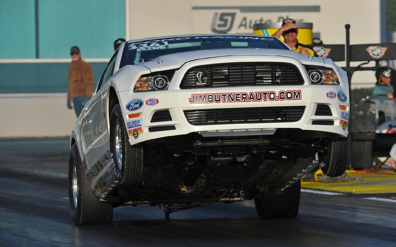 ford, mustang, fly over the road