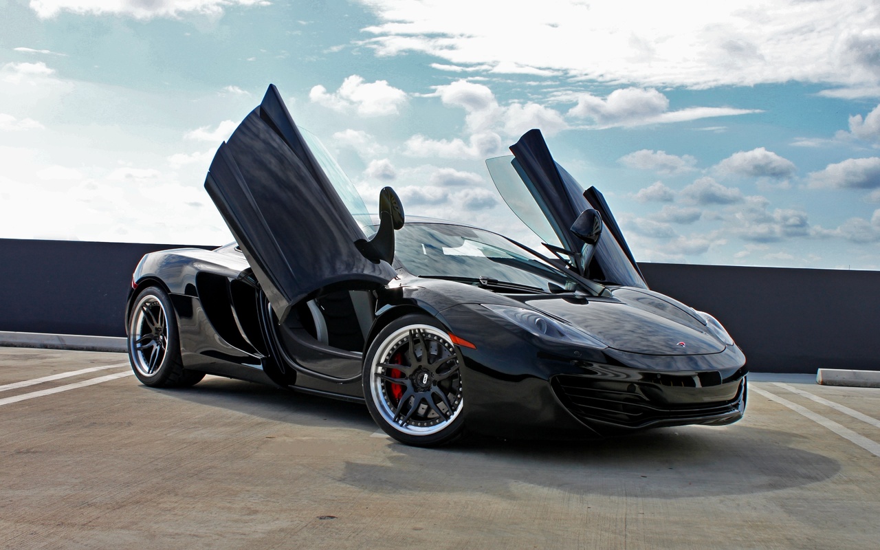 , mclaren, mp4-12c, , black