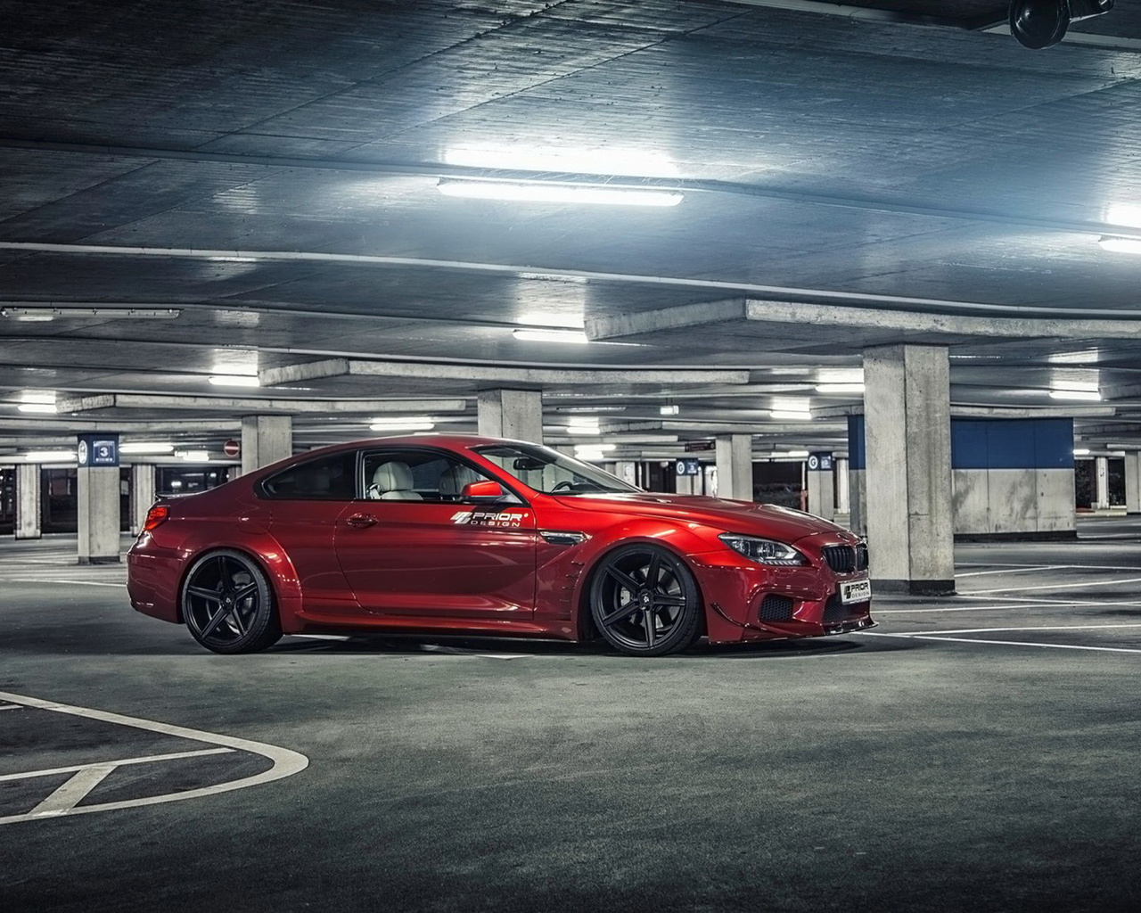 Картинки bmw m6, prior design, tuning, car, parking, тюнинг, машина - обои  1280x1024, картинка №110949