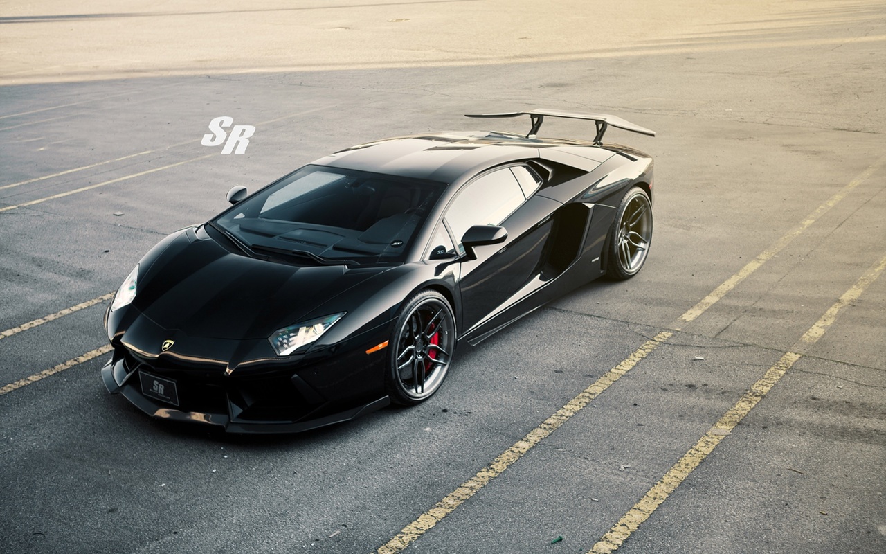 lamborghini, aventador, sr-auto, back, bull, sr