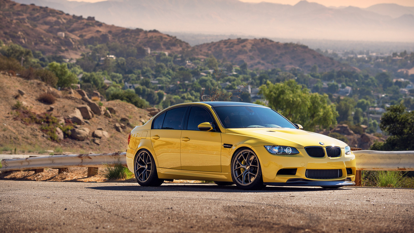 , yellow, , bmw, , m3, , front, e90