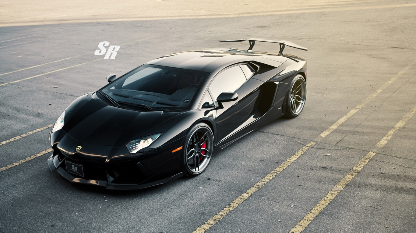 lamborghini, aventador, sr-auto, back, bull, sr