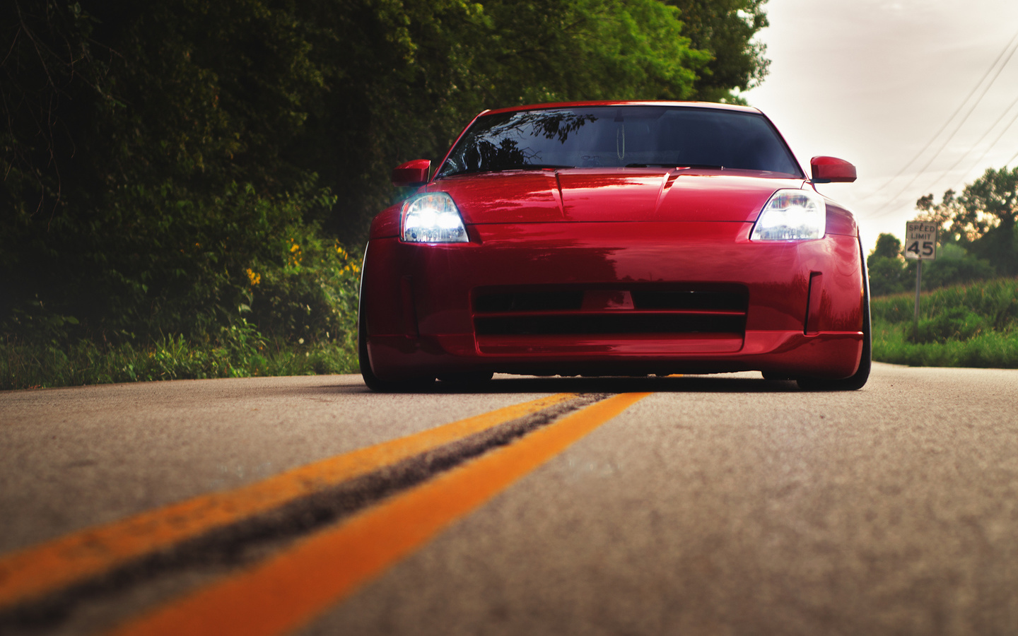 nissan, 350z, red, stance, , , , 