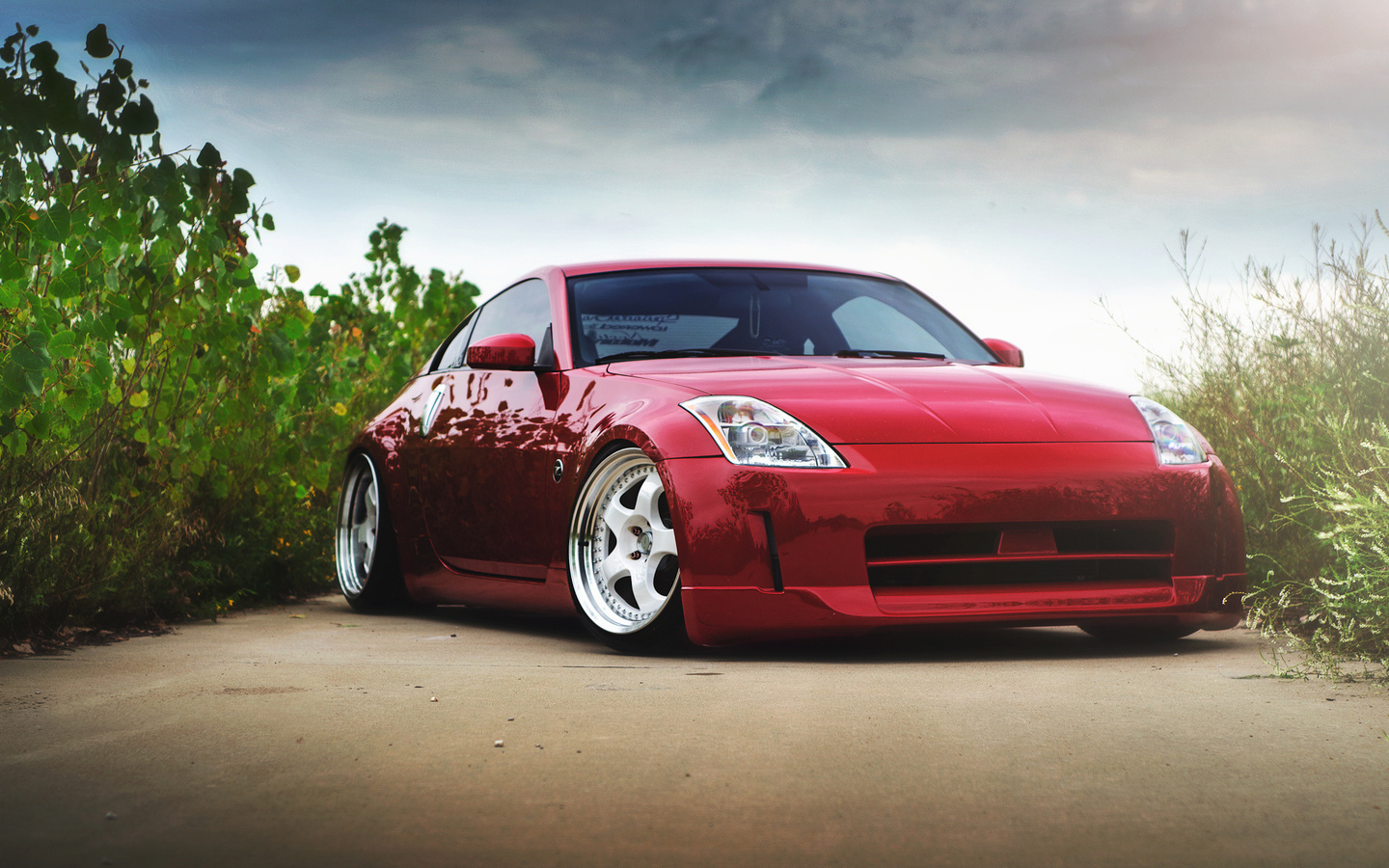 nissan, 350z, red, stance, , , 