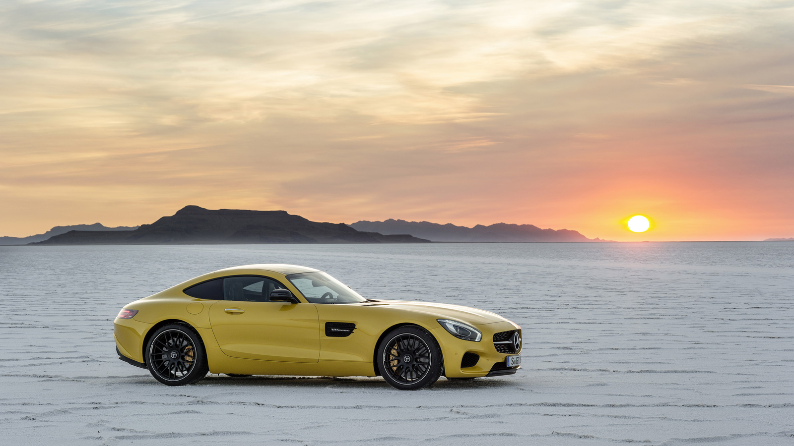 mercedes-benz, amg, gt, s, coupe, 2015, sunset, , ,  