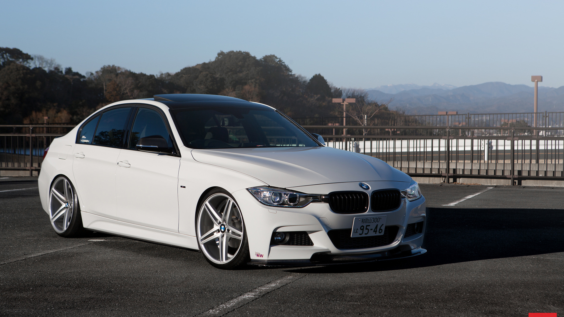 vossen, vossen wheels, 3 series, tuning, f30, bmw, car, white