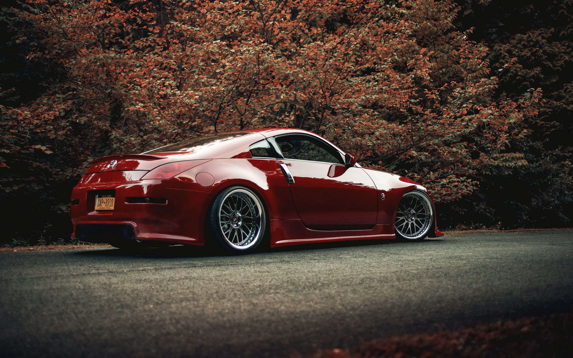 nissan, 350z, red, stance, , , , 