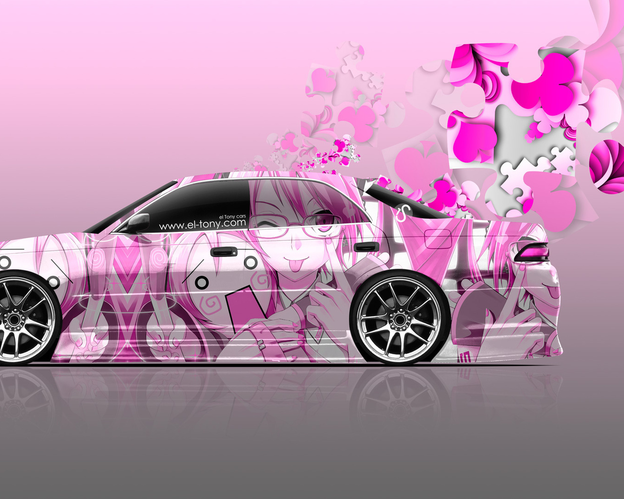 tony kokhan, toyota, mark2, jzx90, jdm, anime, girl, aerography, el tony cars, photoshop, soft image, pink colors, samurai,  , , , , 2, , , , , , 